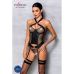 Сетчатый комплект корсет с халтером, съемные подвязки, трусики Amanda Corset черынй XXL/XXXL Passion Сетчатый комплект корсет с халтером, съемные подвязки, трусики Amanda Corset черынй XXL/XXXL Passion