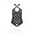 Сетчатый боди с халтером и ритмичным рисунком Hima Body черный L/XL Passion Сетчатый боди с халтером и ритмичным рисунком Hima Body черный L/XL Passion