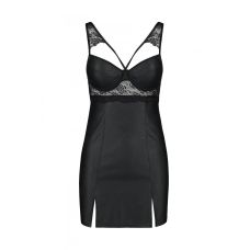 Бебі-дол з еко-шкіри і мережива чорний Passion Loona Chemise розмір L / XL
