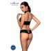 Комплект интимный из эко-кожи с имитацией шнуровки черный Passion Nancy Bikini размер L/XL Комплект интимный из эко-кожи с имитацией шнуровки черный Passion Nancy Bikini размер L/XL