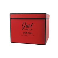 Подарункова коробка Just for you Червона s 20х17х14, 5 см