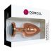 Анальная пробка металлическая золотистая с черным кристаллом Dorcel размер L Анальная пробка металлическая золотистая с черным кристаллом Dorcel размер L