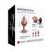 Анальная пробка металлическая золотистая с черным кристаллом Dorcel размер M Анальная пробка металлическая золотистая с черным кристаллом Dorcel размер M