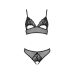 Комплект нижнего белья черный Passion Christa Set L/XL браллет с ажурным лифом и открытыми трусиками Комплект нижнего белья черный Passion Christa Set L/XL браллет с ажурным лифом и открытыми трусиками