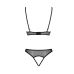 Комплект нижнего белья черный Passion Christa Set L/XL браллет с ажурным лифом и открытыми трусиками Комплект нижнего белья черный Passion Christa Set L/XL браллет с ажурным лифом и открытыми трусиками