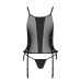 Сітчастий корсет з еко-шкіри чорний passion Malwia Corset L / XL з люверсами і знімними пажами Сітчастий корсет з еко-шкіри чорний passion Malwia Corset L / XL з люверсами і знімними пажами