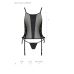 Сітчастий корсет з еко-шкіри чорний passion Malwia Corset L / XL з люверсами і знімними пажами Сітчастий корсет з еко-шкіри чорний passion Malwia Corset L / XL з люверсами і знімними пажами