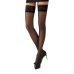 Чулки графитовые классические на ажурной силиконовой резинке Passion ST003 5 Чулки графитовые классические на ажурной силиконовой резинке Passion ST003 5