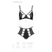 Комплект нижнего белья из эко-кожи черный Passion Tamaris Set S/M бюстгальтер и трусики с перфорацией Комплект нижнего белья из эко-кожи черный Passion Tamaris Set S/M бюстгальтер и трусики с перфорацией