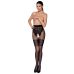 Колготки с открытым доступом черные Passion TIOPEN 013 3/4 20/40 den ажурные трусики и подвязки