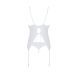 Корсет еротичний білий Passion Ursula Corset XXL / XXXL з пажами, трусики з ажурним декором і відкритим кроком Корсет еротичний білий Passion Ursula Corset XXL / XXXL з пажами, трусики з ажурним декором і відкритим кроком
