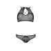 Комплект нижньої білизни еротичний чорний passion URSULA SET L / XL бра, трусики з ажурним декором і відкритим кроком Комплект нижньої білизни еротичний чорний passion URSULA SET L / XL бра, трусики з ажурним декором і відкритим кроком