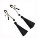 Затискачі для сосків Art of Sex Nipple clamps Black Tassels Затискачі для сосків Art of Sex Nipple clamps Black Tassels