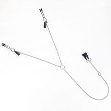 Затискачі для сосків і клітора Art Of Sex nipple and clit clamps Black Pearl