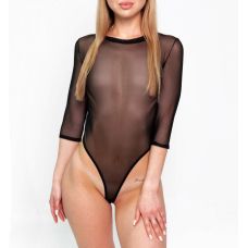 Сексуальное прозрачное боди сетка Sheril с рукавами Art of Sex Sheril черный XS-M