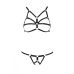 Комплект сексуального белья из стреп черный ARMANDA SET S/M Passion Exclusive Комплект сексуального белья из стреп черный ARMANDA SET S/M Passion Exclusive