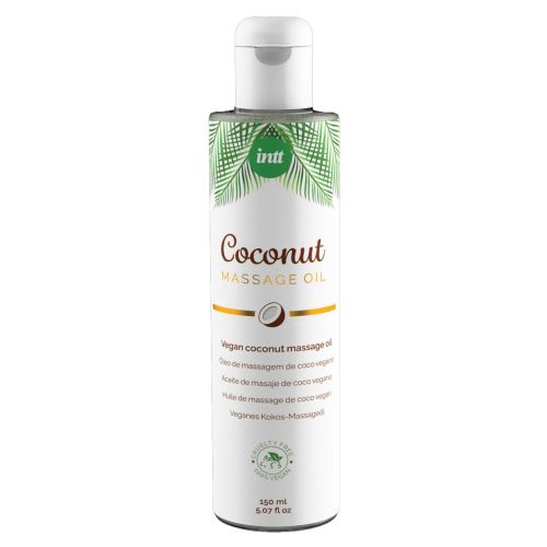 Массажное масло для эротического массажа с ароматом кокоса веганский Intt 150 мл