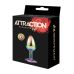 Металева анальна пробка зі стразом хамелеон MAI Attraction Toys