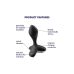 Силіконова анальна пробка з вібростимуляцією чорна Satisfyer Game Changer Силіконова анальна пробка з вібростимуляцією чорна Satisfyer Game Changer