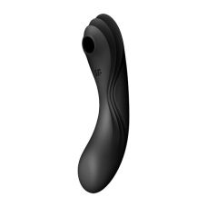 Вакуумный вибратор для клитора силиконовый черный Satisfyer Curvy Trinity 4