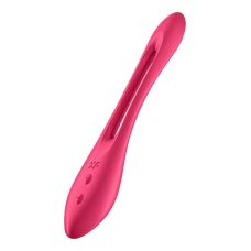 Вибромассажер силиконовый универсальный для пар бордовый Satisfyer Elastic Joy