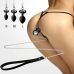 Силіконова анальна пробка Art of Sex Silicone Anal Plug with Leash size M з повідцем Black