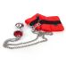 Наручники з металевою анальною пробкою Art Of Sex Handcuffs with Metal Anal Plug size M Red Наручники з металевою анальною пробкою Art Of Sex Handcuffs with Metal Anal Plug size M Red
