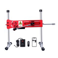 Секс машина с системой крепления насадок и смарт управлением красного цвета Hismith AK-01 