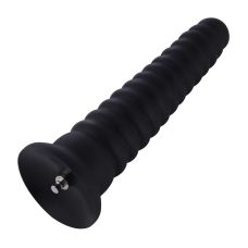 Анальный фаллоимитатор в форме башни черного цвета Насадка для секс машин Hismith Anal Toy