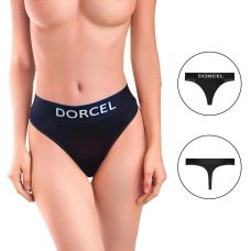 Трусики женские с карманом для вибратора S черного цвета Dorcel PANTY LOVER 
