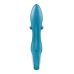 Вибратор с отростком для клитора синего цвета Satisfyer Embrace me Turquoise