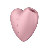 Вакуумный стимулятор для клитора розового цвета Satisfyer Cutie Heart