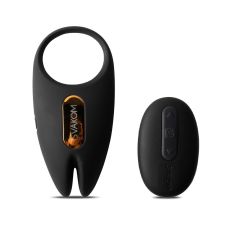 Эрекционное виброкольцо с пультом ДУ черного цвета Svakom Winni 2