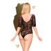 Боди с вырезом на спине и рукавами черного цвета Penthouse Midnight Visit размер XL  Боди с вырезом на спине и рукавами черного цвета Penthouse Midnight Visit размер XL
