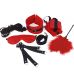 Набор БДСМ 9 предметов красного цвета Art of Sex Soft Touch BDSM Set Набор БДСМ 9 предметов красного цвета Art of Sex Soft Touch BDSM Set