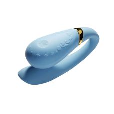 Вібратор подвійний для пар блакитного кольору Zalo Fanfan Royal