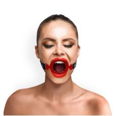 Кляп силиконовое кольцо диаметр 40 мм красного цвета Art of Sex 