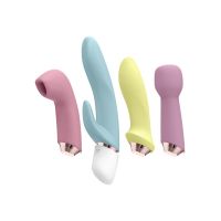 Подарочный набор секс игрушек для женщин 4 предмета разных цветов Satisfyer Marvelous Four