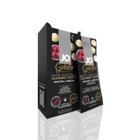 Набор оральных лубрикантов со вкусом белого шоколада с малиной 12 штук по 10 мл на водной основе System JO Foil Display Box JO Gelato