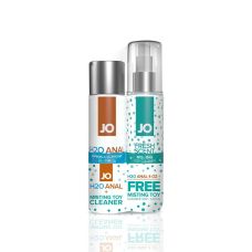 Лубрикант анальный 120 мл и средство для чистки интимных игрушек на водной основе 120 мл  System JO Oral Delight