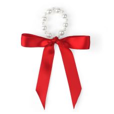 Украшение на пенис с жемчугом серебристого цвета Art of Sex Gift