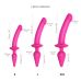Анальна пробка з фалоімітатором рожевого кольору L Strap On Me PLUG IN DILDO Анальна пробка з фалоімітатором рожевого кольору L Strap On Me PLUG IN DILDO