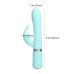 Вибратор с отростком для клитора бирюзового цвета с кристаллом Сваровски Pillow Talk Lively
