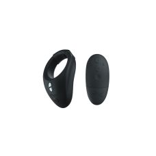 Эрекционное смарт виброкольцо с регулировкой размера с пультом ДУ  черного цвета We Vibe Bond 