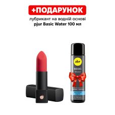 Клиторальный стимулятор губная помада с управлением со смартфона черно красного цвета помада Lovense Exomoon