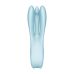 Клиторальный стимулятор голубого цвета Satisfyer Threesome 1  Клиторальный стимулятор голубого цвета Satisfyer Threesome 1