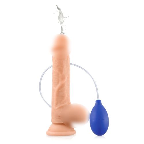Фалоімітатор реалістичний що кінчає на присосці тілесного кольору Real Body Cum Kane SO7001