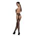 Еротичні колготки бодістокінг чорного кольору Passion Eco S002