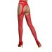 Еротичні колготки бодістокінг червоного кольору Passion Eco S002