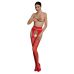 Еротичні колготки бодістокінг червоного кольору Passion Eco S002
